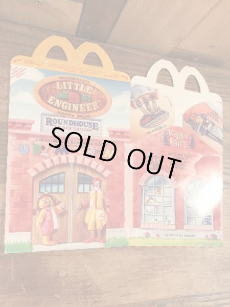 マクドナルドのLittle Engineerのビンテージハッピーミールトイボックス