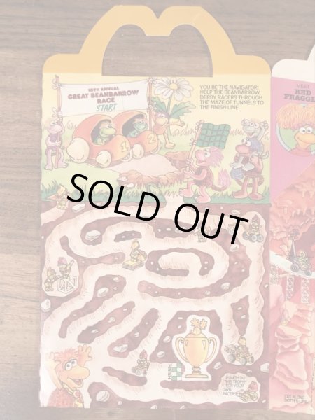 マクドナルドのFraggle Rockのビンテージハッピーミールトイボックス