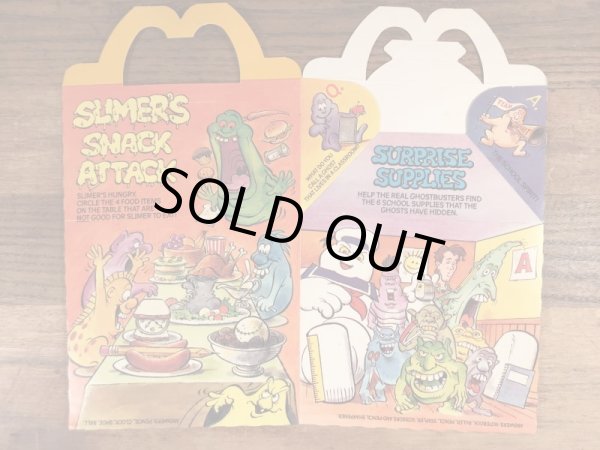 マクドナルドのゴーストバスターズのヴィンテージハッピーミールトイボックス