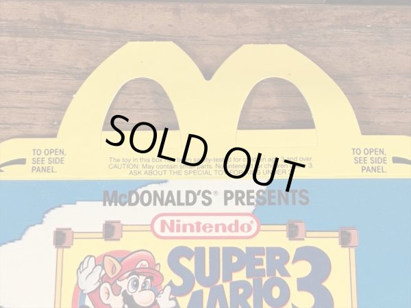 マクドナルドのスーパーマリオ3のヴィンテージハッピーミールトイボックス