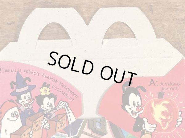 マクドナルドのアニマニアックスのヴィンテージハッピーミールトイボックス