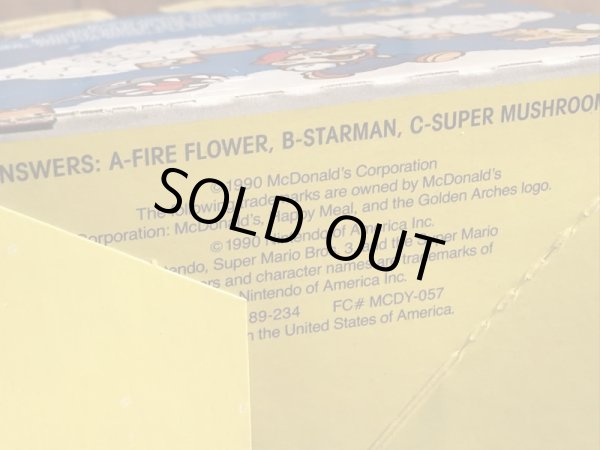 マクドナルドのSuper Mario Bros. 3のビンテージハッピーミールトイボックス