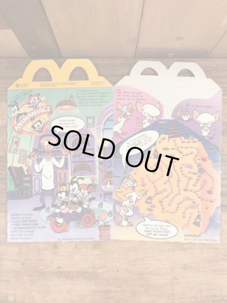 マクドナルドのAnimaniacsのビンテージハッピーミールトイボックス
