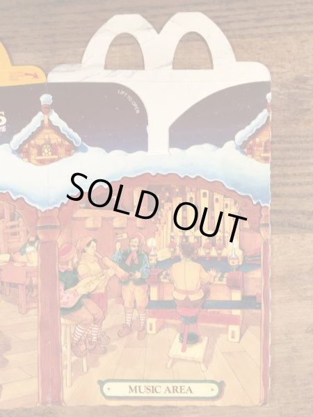 マクドナルドのサンタクロースザムービーのヴィンテージハッピーミールトイボックス