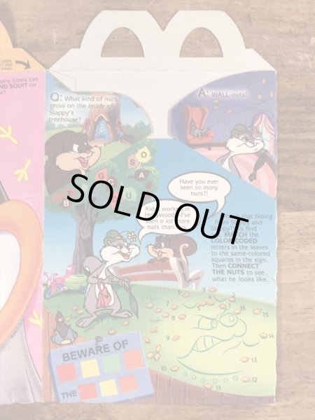 マクドナルドのアニマニアックスのヴィンテージハッピーミールトイボックス