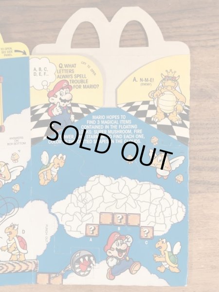 マクドナルドのスーパーマリオ3のヴィンテージハッピーミールトイボックス