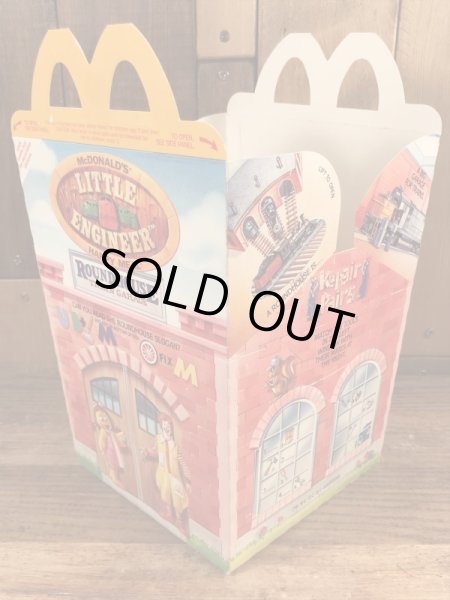 マクドナルドのLittle Engineerのビンテージハッピーミールトイボックス