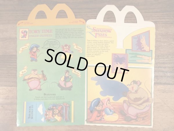 マクドナルドのアメリカ物語のヴィンテージハッピーミールトイボックス