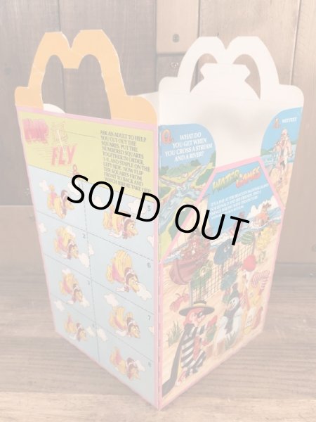 マクドナルドの80年代頃のヴィンテージハッピーミールトイボックス