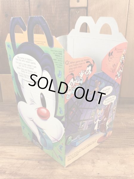 マクドナルドのアニマニアックスのヴィンテージハッピーミールトイボックス