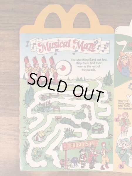 マクドナルドのBandのビンテージハッピーミールトイボックス