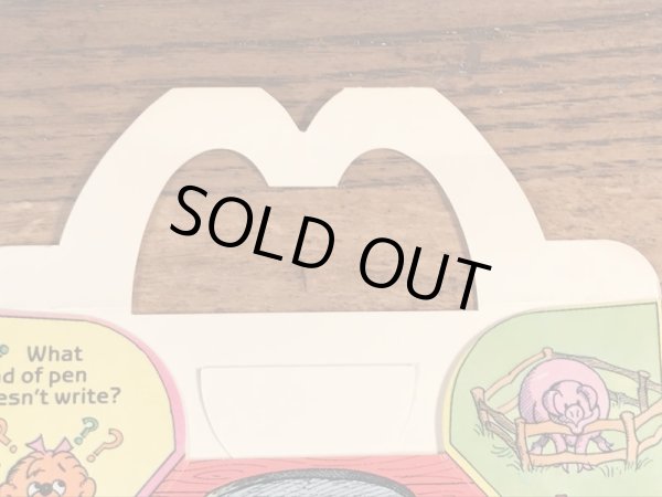 マクドナルドのベレンスティンベアーズのヴィンテージハッピーミールトイボックス