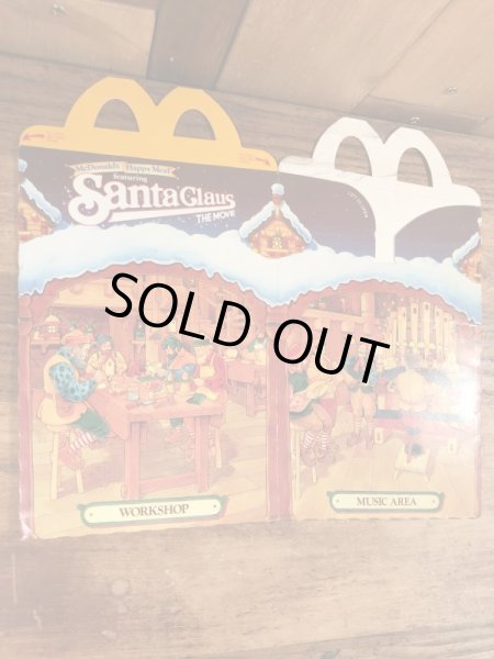 マクドナルドのSanta Claus The Movieのビンテージハッピーミールトイボックス