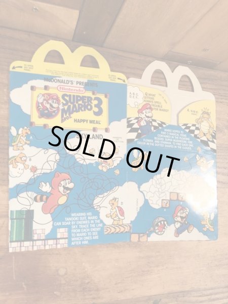 マクドナルドのSuper Mario Bros. 3のビンテージハッピーミールトイボックス