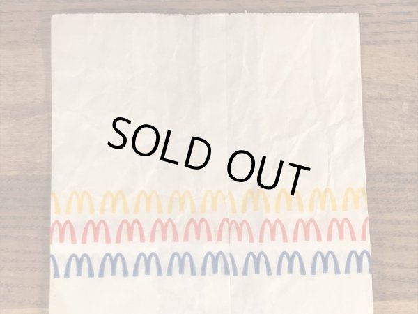 マクドナルドのハッピーミールのビンテージ紙袋