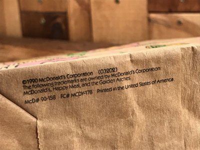 画像1: McDonald's “Nature's Helpers” Happy Meal Paper Bag　マクドナルド　ビンテージ　紙袋　ハッピーミール　90年代