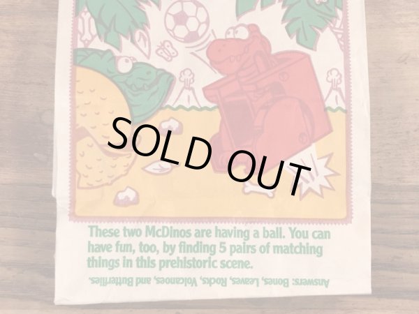 マクドナルドのMcDino Changeablesのヴィンテージペーパーバッグ