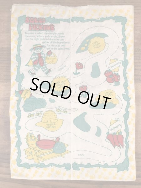 マクドナルドのハッピーミールのヴィンテージペーパーバッグ