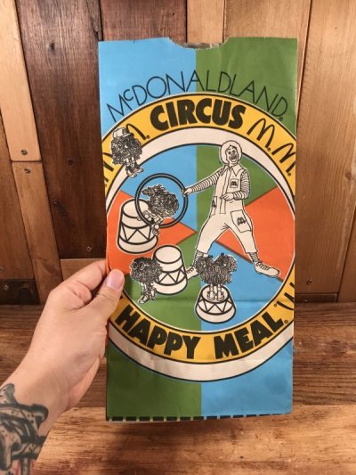 画像2: McDonald's “Circus” Happy Meal Paper Bag　マクドナルド　ビンテージ　紙袋　ハッピーミール　90年代