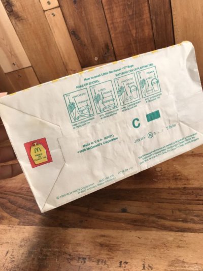 画像1: McDonald's “Little Gardener” Happy Meal Paper Bag　マクドナルド　ビンテージ　紙袋　ハッピーミール　80年代