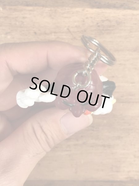 アドバタイジングキャラクターのカリフォルニアレーズンのビンテージキーホルダー