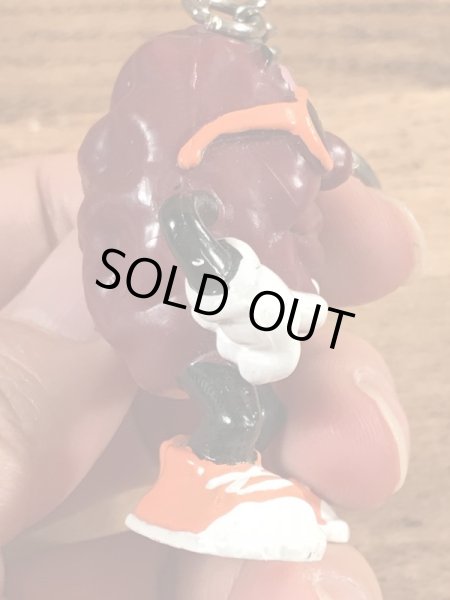 カリフォルニアレーズンのPVCフィギュアのビンテージキーホルダー