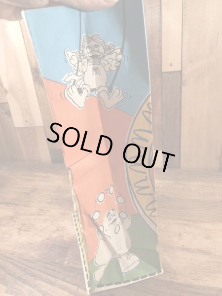 マクドナルドのハッピーミールのヴィンテージペーパーバッグ