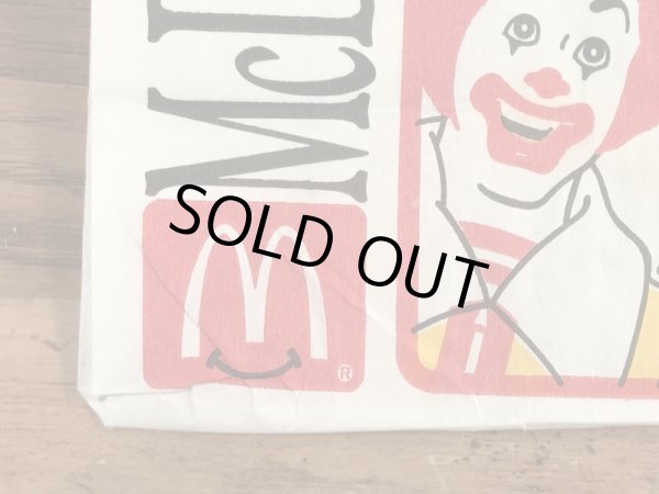 マクドナルドのハッピーミールのヴィンテージペーパーバッグ