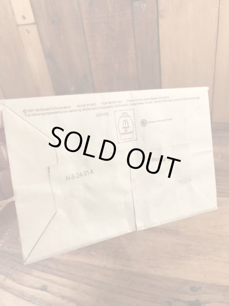 マクドナルドのハッピーミールのヴィンテージペーパーバッグ