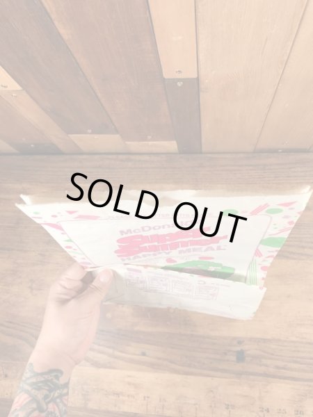 マクドナルドのハッピーミールのヴィンテージペーパーバッグ