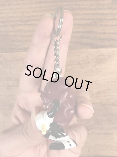 アドバタイジングキャラクターのカリフォルニアレーズンのビンテージキーホルダー