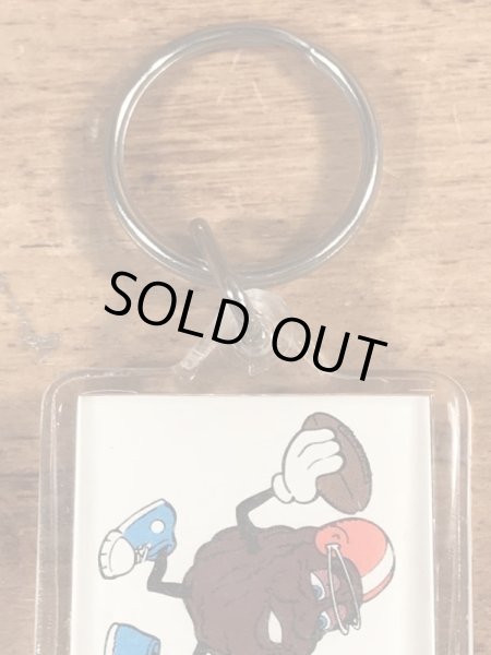 カリフォルニアレーズンのアメフトのビンテージキーホルダー