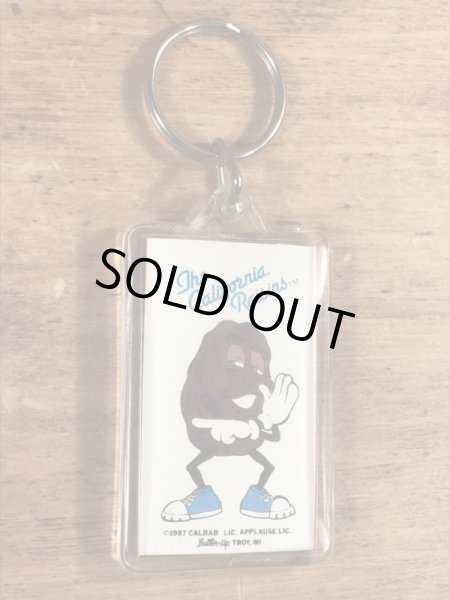 アドバタイジングキャラクターのカリフォルニアレーズンのビンテージキーホルダー