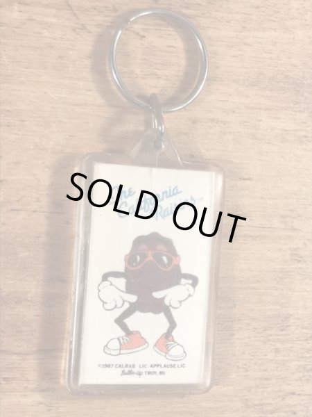 企業キャラクターのカリフォルニアレーズンのビンテージキーホルダー