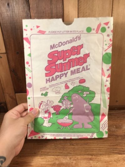 画像3: McDonald's “Super Summer” Happy Meal Paper Bag　マクドナルド　ビンテージ　紙袋　ハッピーミール　80年代