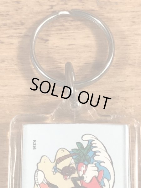 企業キャラクターのカリフォルニアレーズンのビンテージキーホルダー