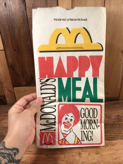 画像2: McDonald's “Good Morning!” Happy Meal Paper Bag　マクドナルド　ビンテージ　紙袋　ハッピーミール　90年代