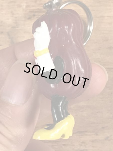 カリフォルニアレーズンのPVCフィギュアのビンテージキーホルダー