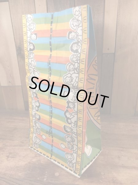 マクドナルドのハッピーミールのビンテージ紙袋