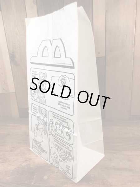 マクドナルドのハッピーミールのヴィンテージペーパーバッグ