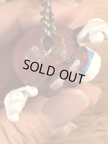 カリフォルニアレーズンのPVCフィギュアのビンテージキーホルダー