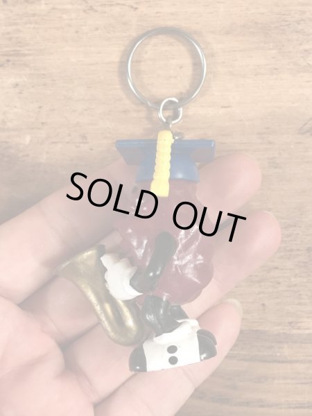 カリフォルニアレーズンのPVCフィギュアのビンテージキーホルダー