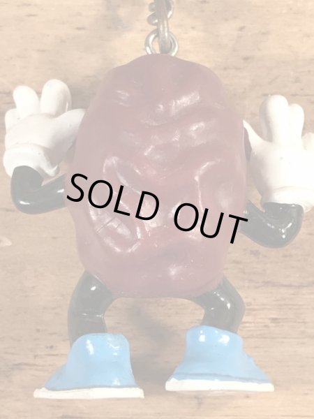 カリフォルニアレーズンのPVCフィギュアのビンテージキーホルダー