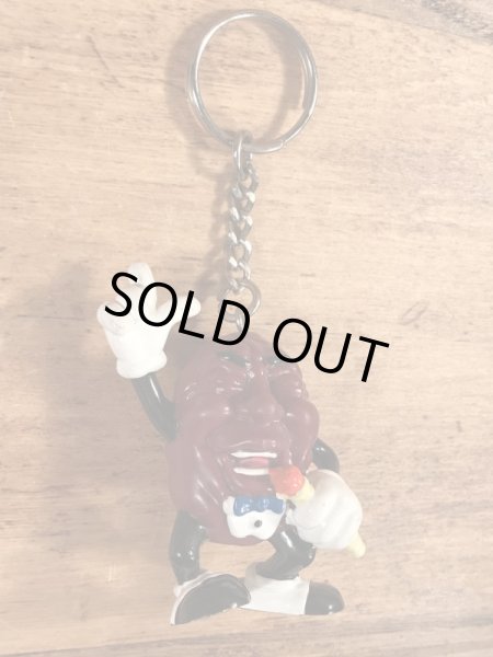 アドバタイジングキャラクターのカリフォルニアレーズンのビンテージキーホルダー