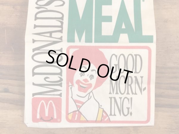 マクドナルドのハッピーミールのヴィンテージペーパーバッグ