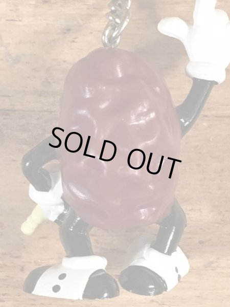 アドバタイジングキャラクターのカリフォルニアレーズンのビンテージキーホルダー