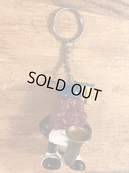 カリフォルニアレーズンのPVCフィギュアのビンテージキーホルダー