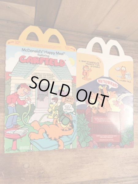 マクドナルドのGarfieldのビンテージハッピーミールトイボックス