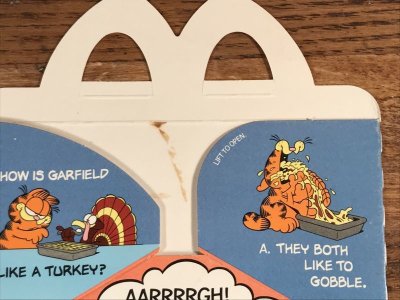 画像2: McDonald's “Garfield” Happy Meal Box　マクドナルド　ビンテージ　ハッピーミールボックス　ミールトイ　80年代