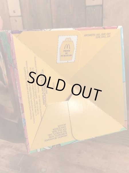 マクドナルドのガーフィールドのヴィンテージハッピーミールトイボックス